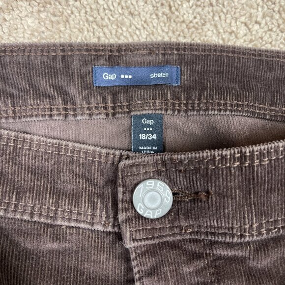 Gap Skirt Womens 18/34 Brown Corduroy 5 Pocket Mini Academia Country Preppy Fall - Picture 3 of 6